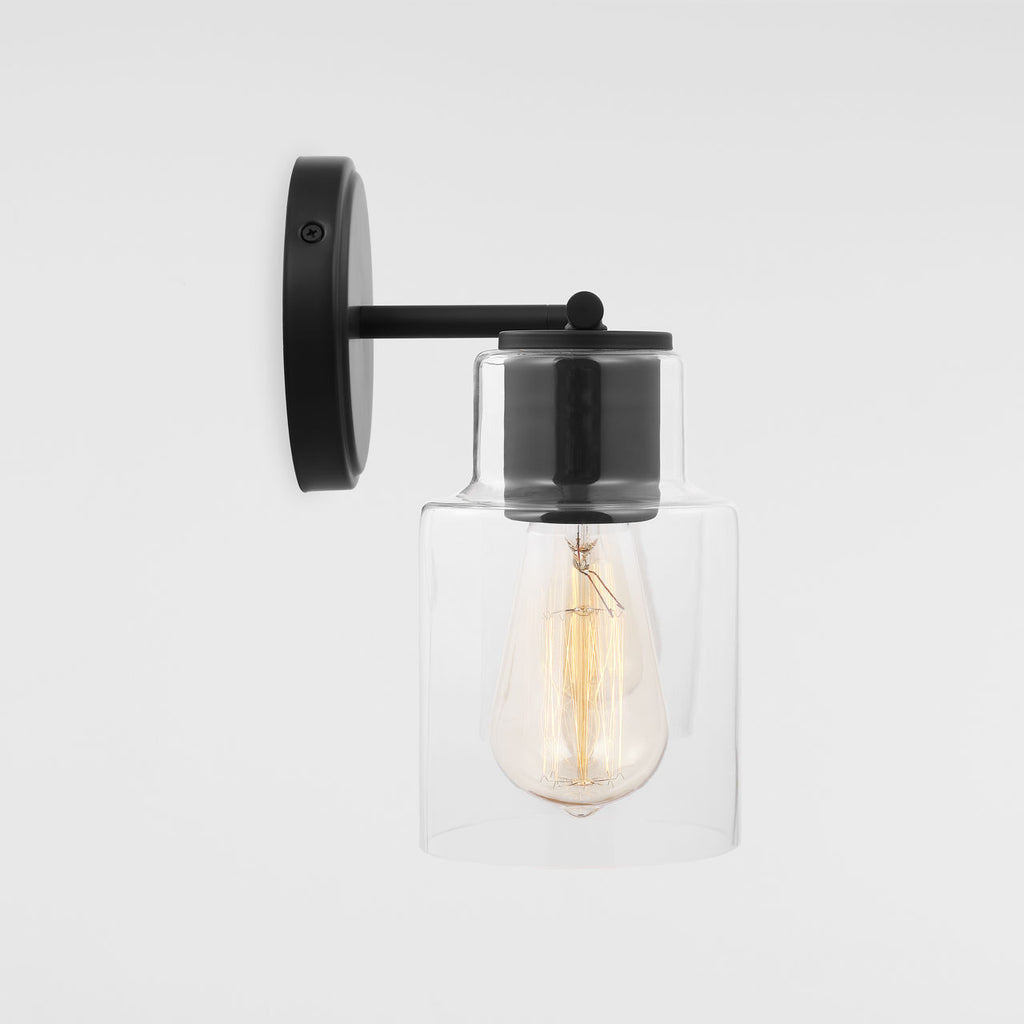 Sayward 2-Light Bath Sconce | Midnight Black Bulb(s) Not Included