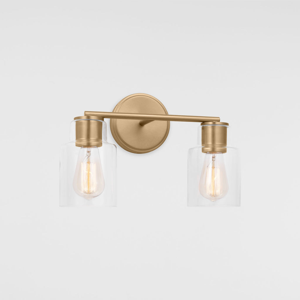 Sayward 2-Light Bath Sconce | Satin Brass Bulb(s) Not Included