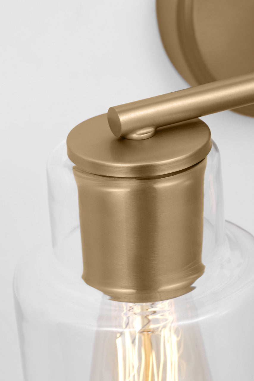 Sayward 2-Light Bath Sconce | Satin Brass Bulb(s) Not Included