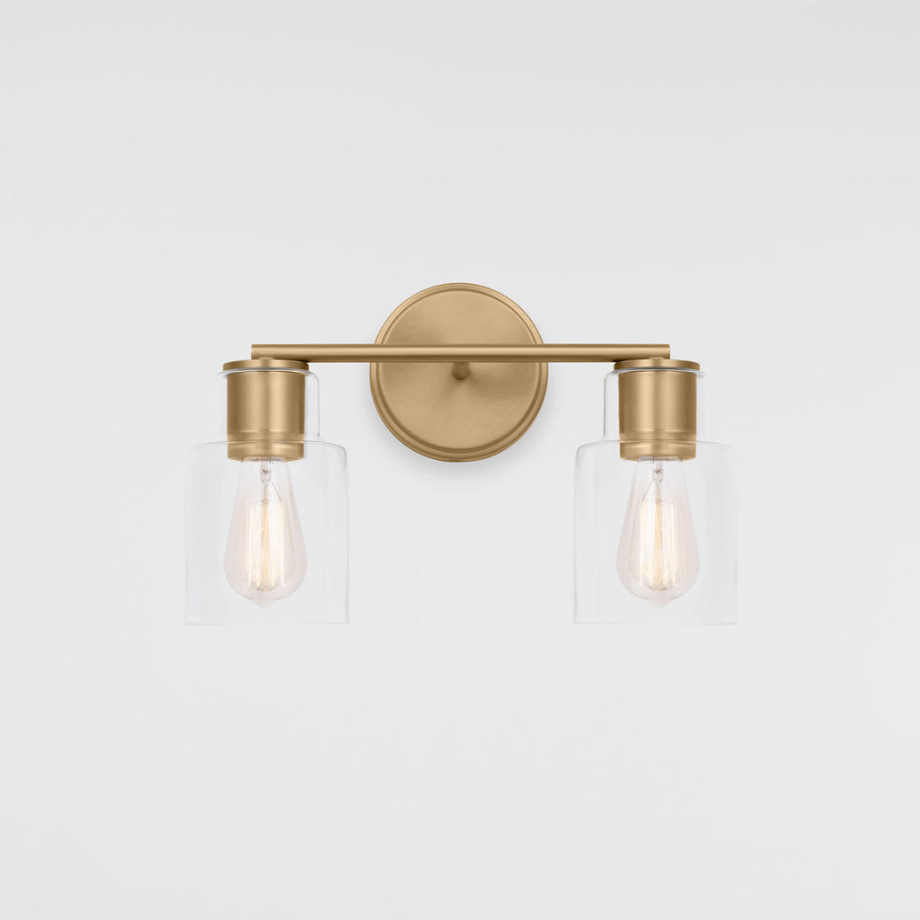 Sayward 2-Light Bath Sconce | Satin Brass Bulb(s) Not Included