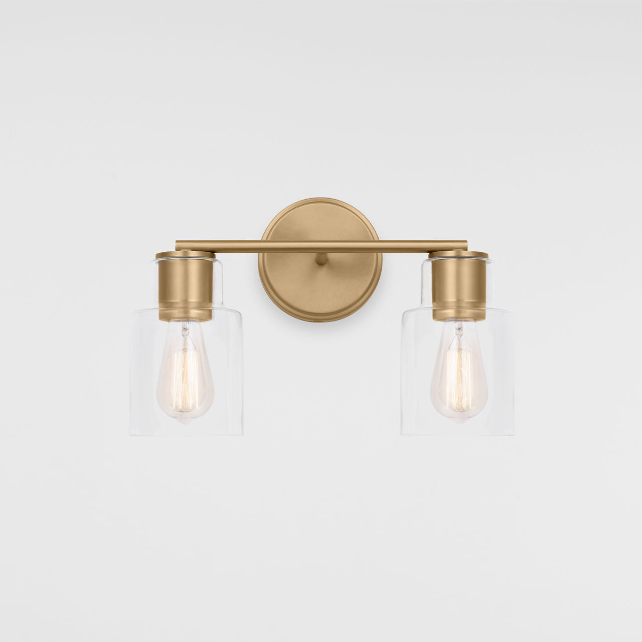 Sayward 2-Light Bath Sconce | Satin Brass Bulb(s) Not Included