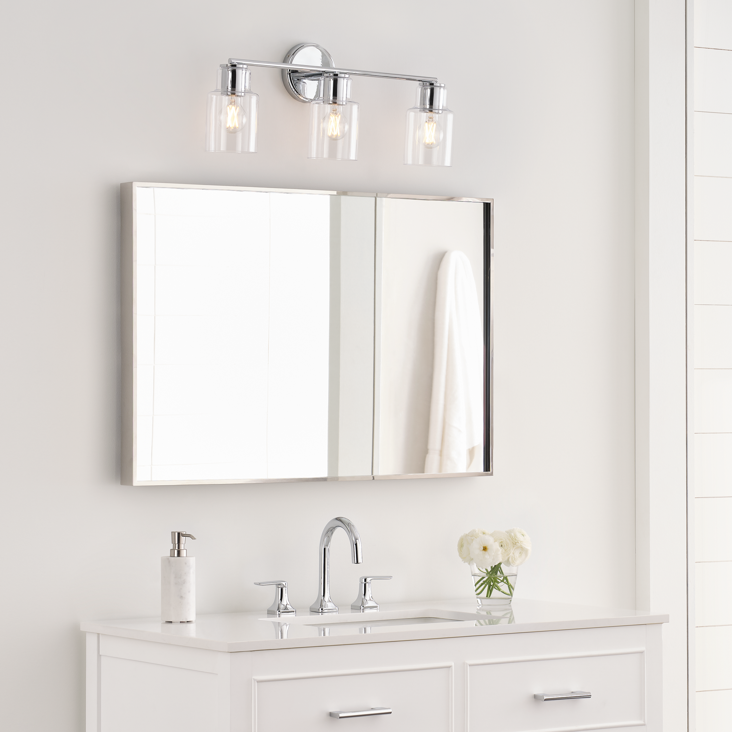 Sayward 3-Light Bath Sconce | Chrome Bulb(s) Not Included