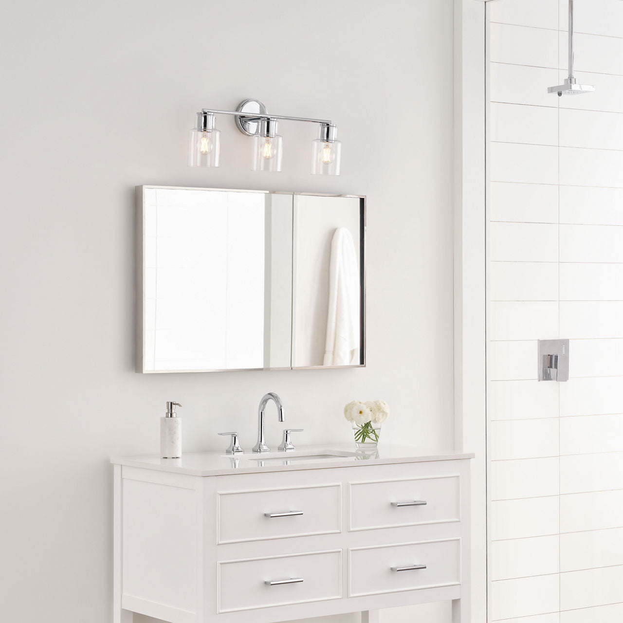 Sayward 3-Light Bath Sconce | Chrome Bulb(s) Included