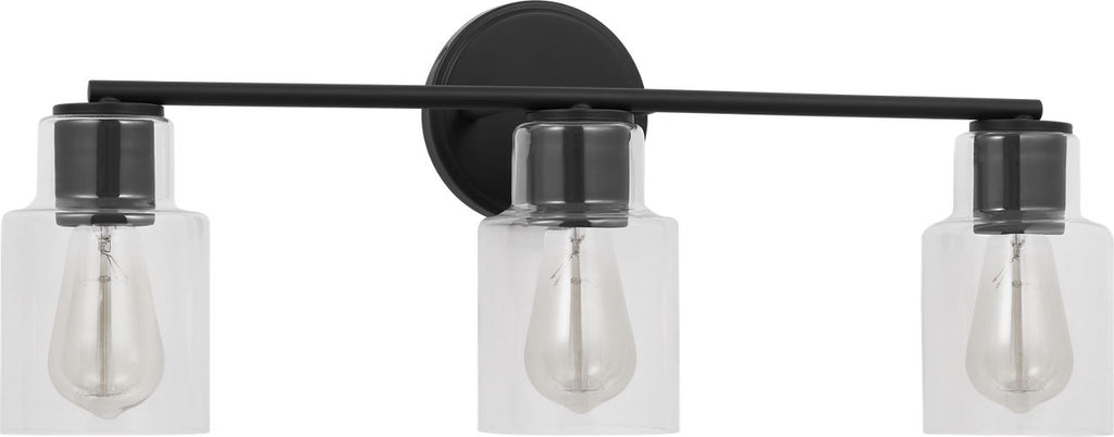 Sayward 3-Light Bath Sconce | Midnight Black Bulb(s) Not Included