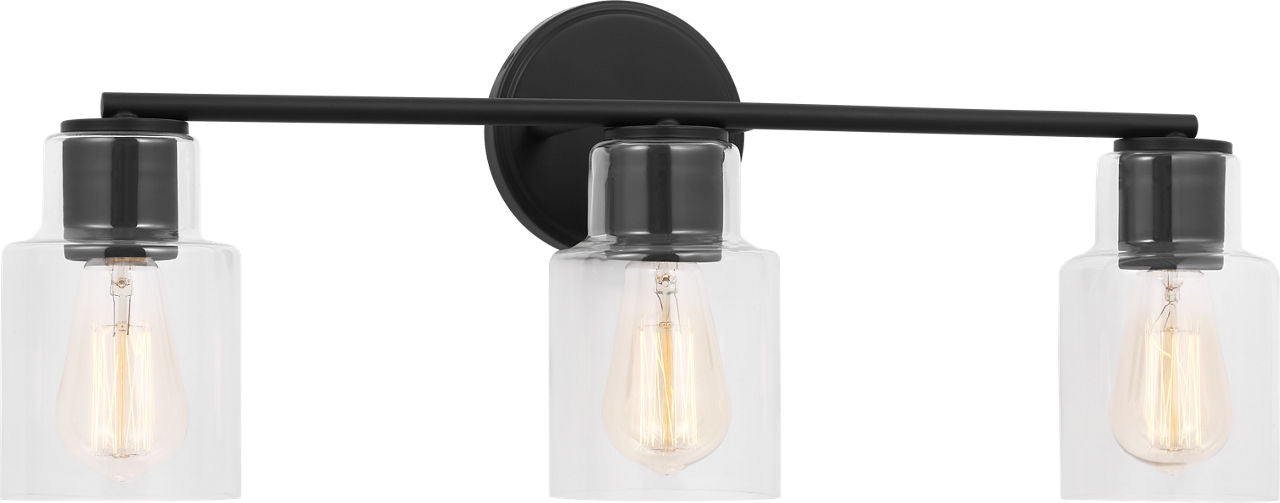 Sayward 3-Light Bath Sconce | Midnight Black Bulb(s) Not Included