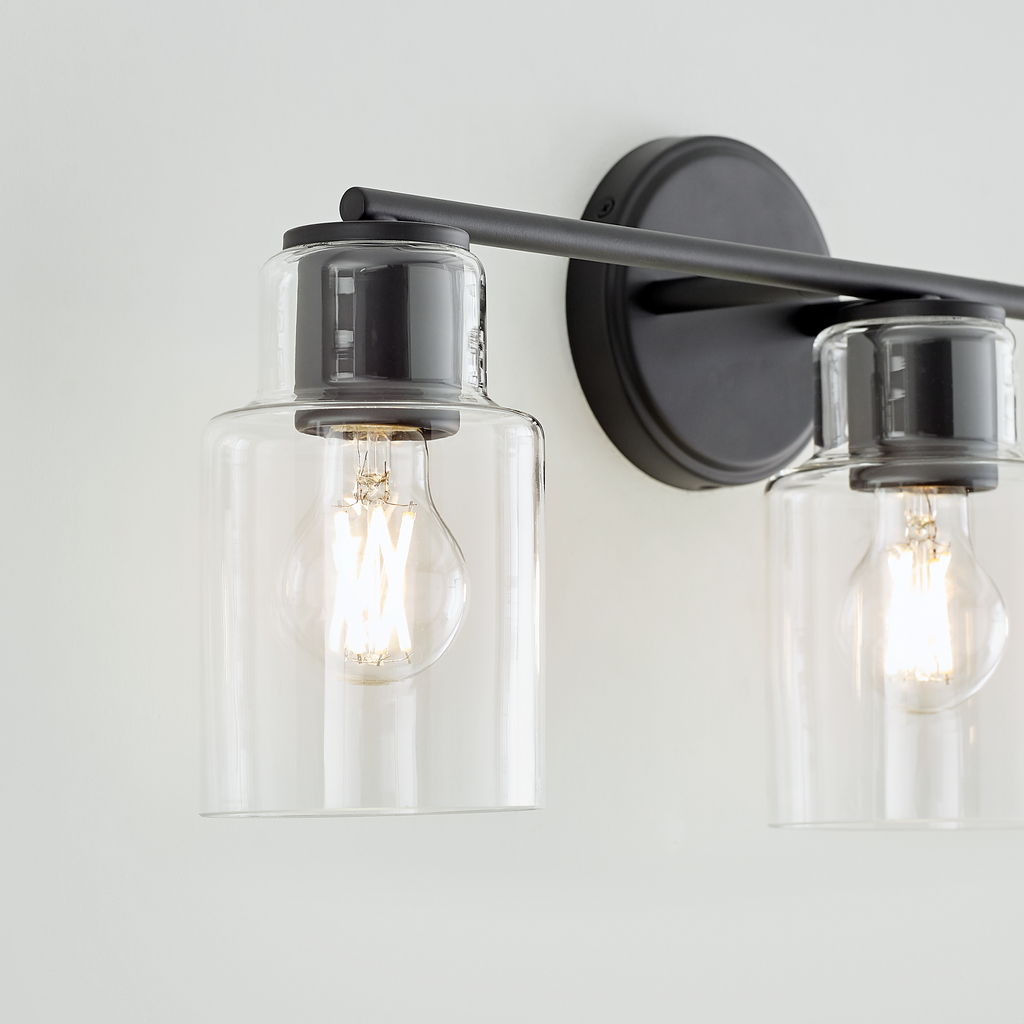 Sayward 3-Light Bath Sconce | Midnight Black Bulb(s) Not Included