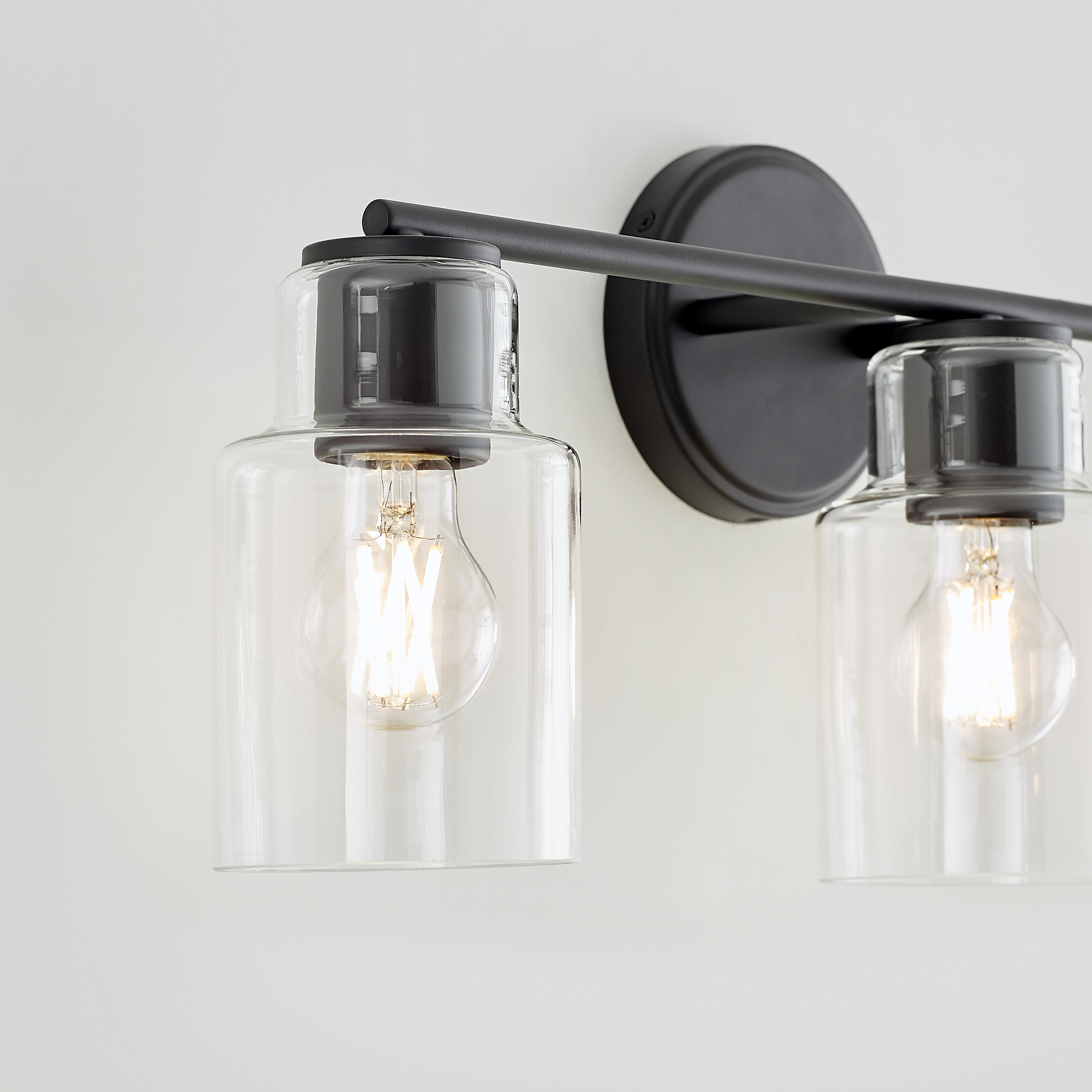 Sayward 3-Light Bath Sconce | Midnight Black Bulb(s) Not Included