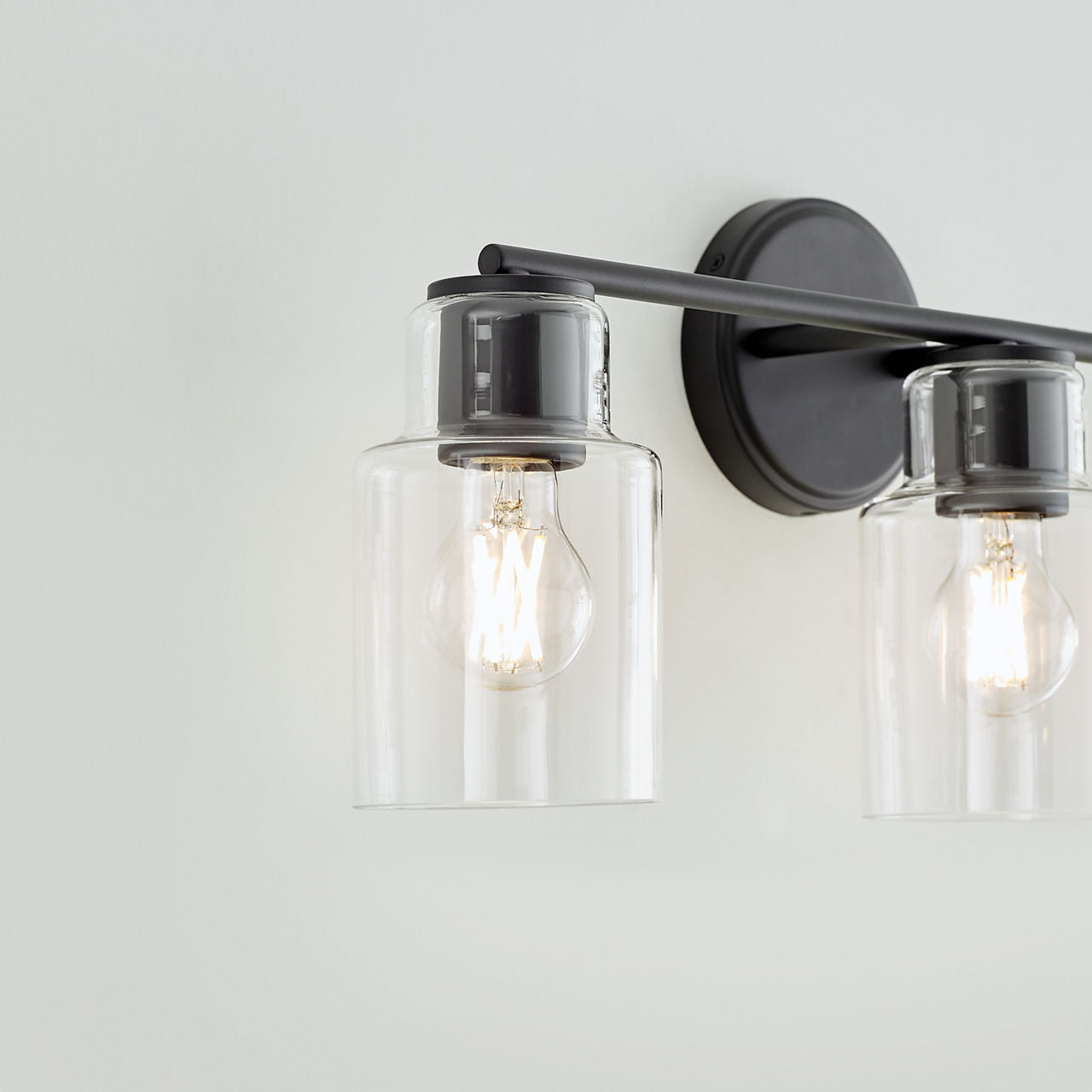 Sayward 3-Light Bath Sconce | Midnight Black Bulb(s) Included