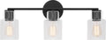 Sayward 3-Light Bath Sconce | Midnight Black Bulb(s) Included