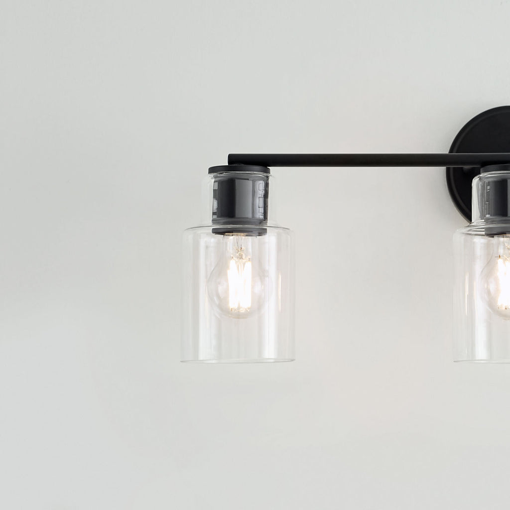 Sayward 3-Light Bath Sconce | Midnight Black Bulb(s) Not Included