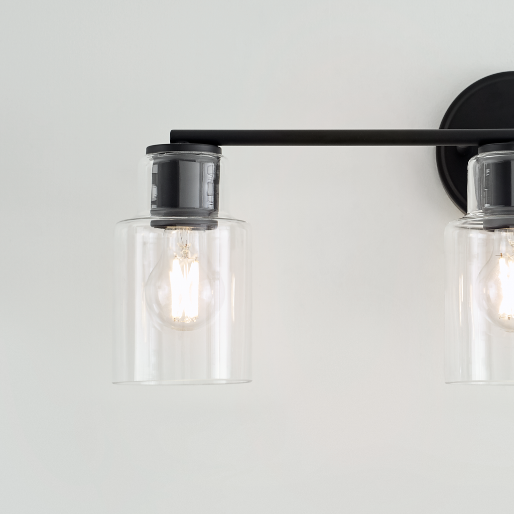 Sayward 3-Light Bath Sconce | Midnight Black Bulb(s) Not Included