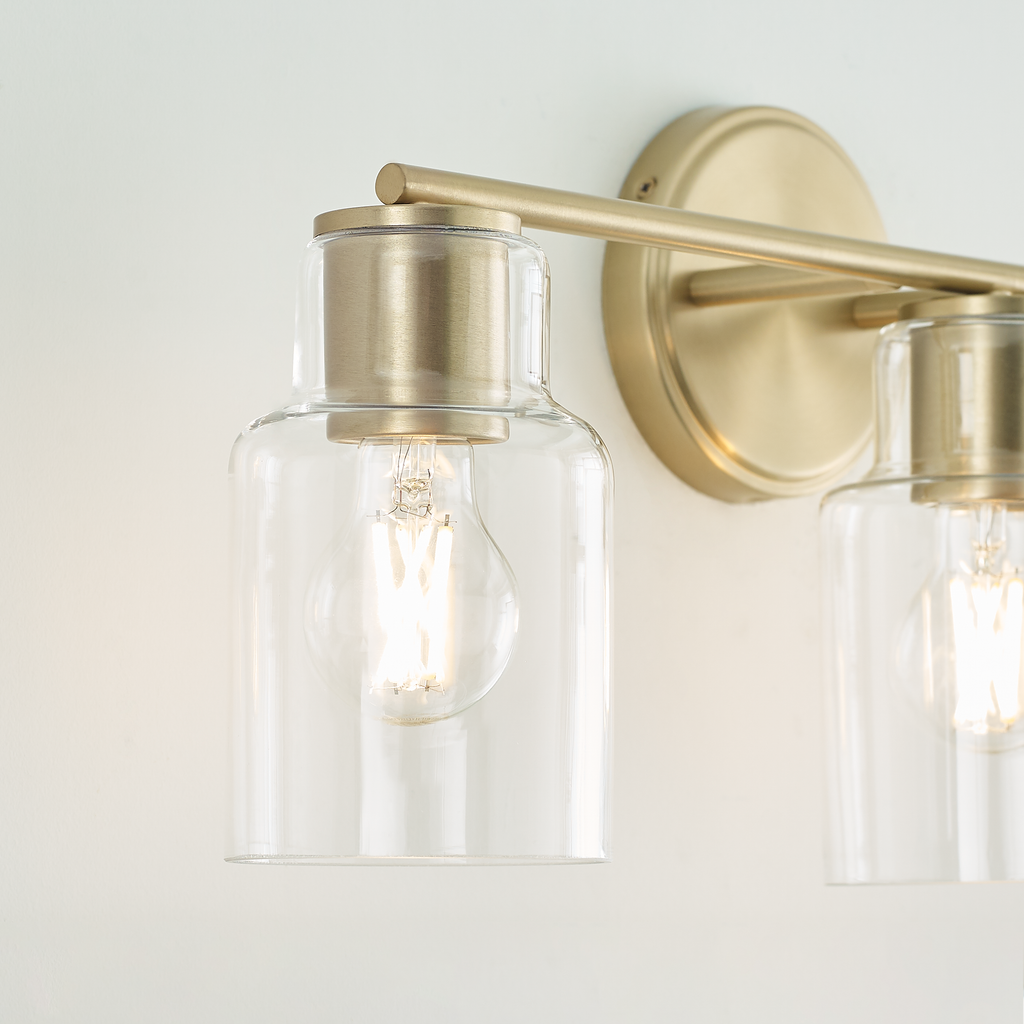 Sayward 3-Light Bath Sconce | Satin Brass Bulb(s) Not Included