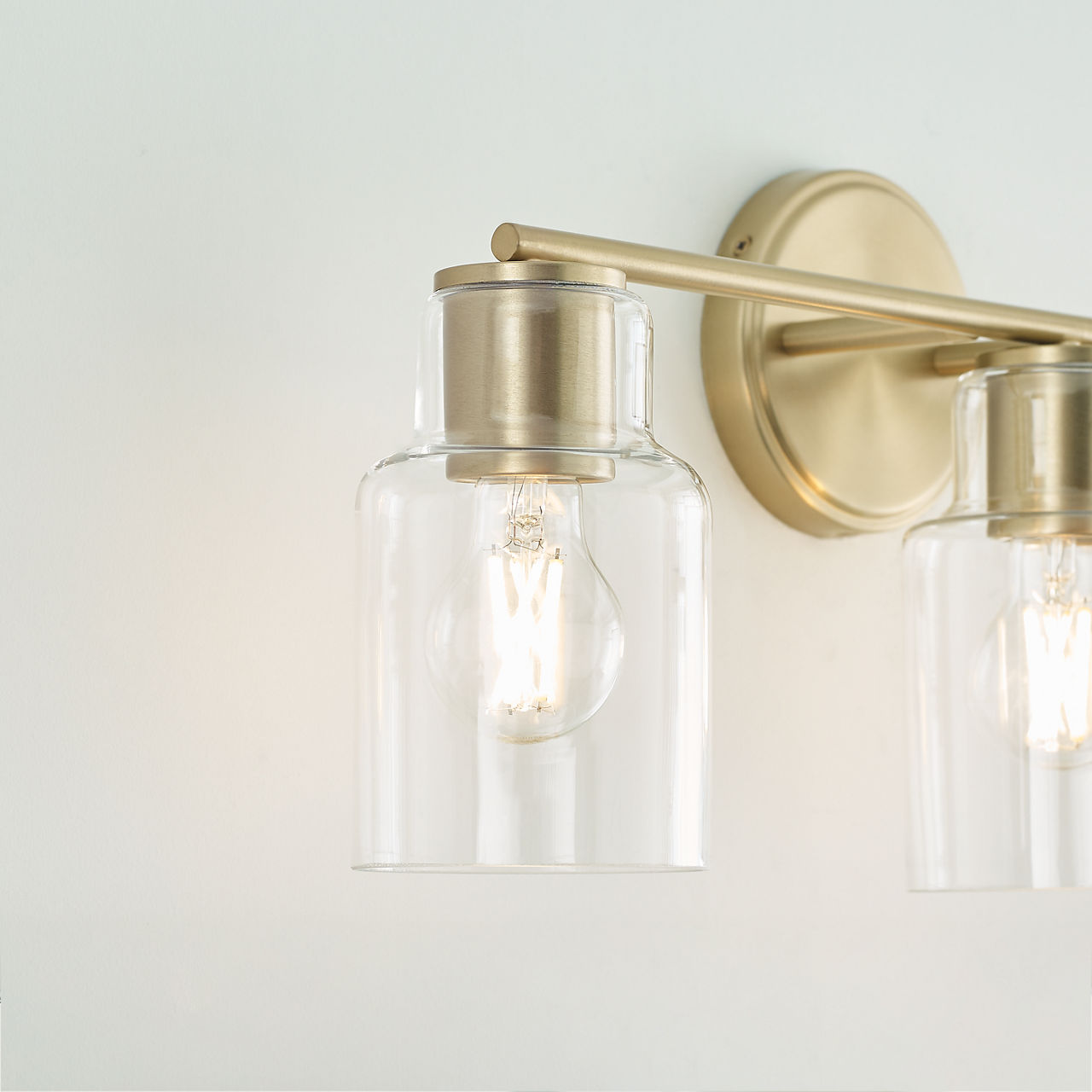 Sayward 3-Light Bath Sconce | Satin Brass Bulb(s) Included
