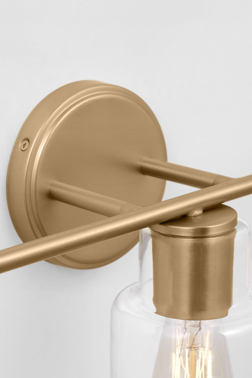 Sayward 3-Light Bath Sconce | Satin Brass Bulb(s) Not Included