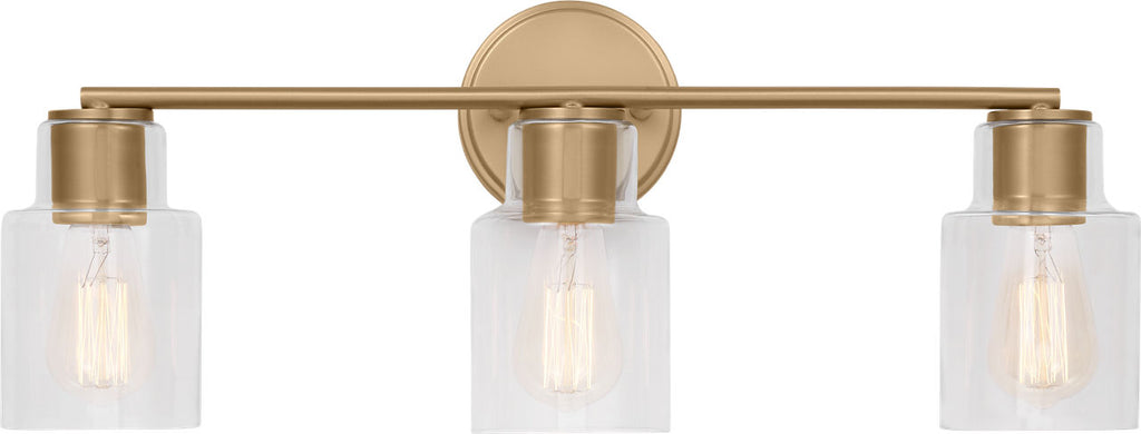 Sayward 3-Light Bath Sconce | Satin Brass Bulb(s) Included