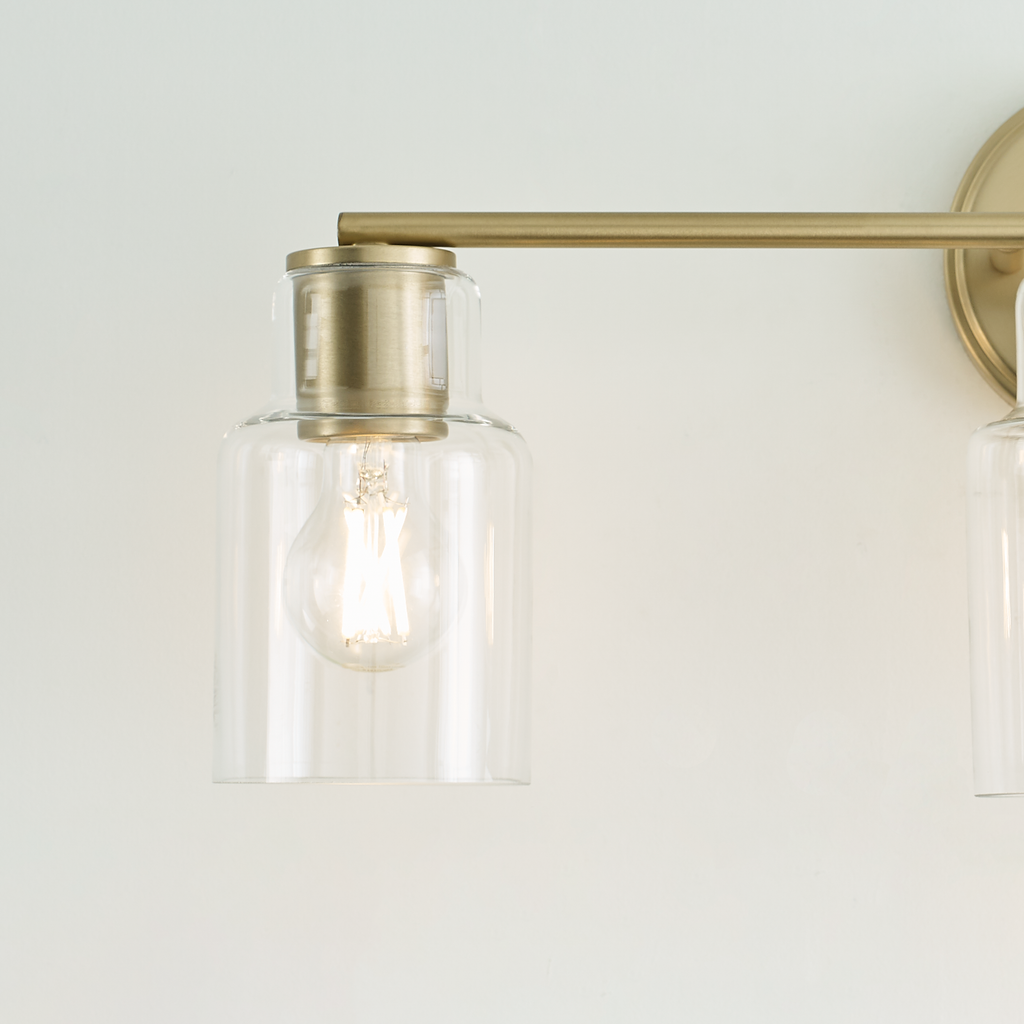 Sayward 3-Light Bath Sconce | Satin Brass Bulb(s) Not Included