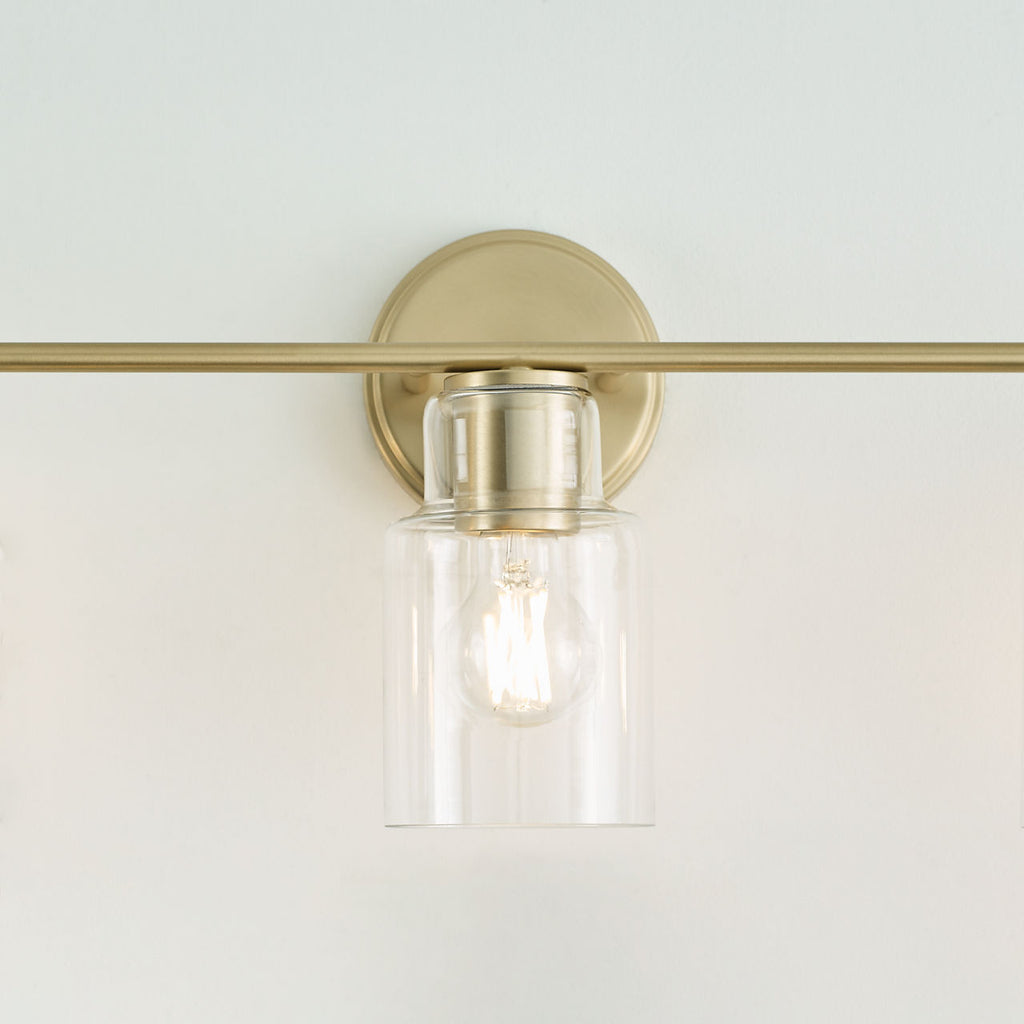 Sayward 3-Light Bath Sconce | Satin Brass Bulb(s) Not Included