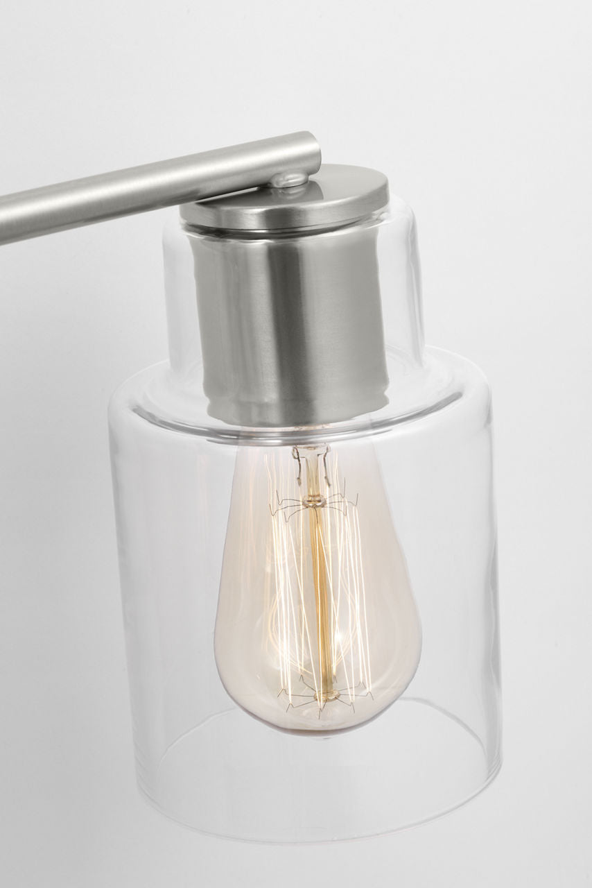 Sayward 4-Light Bath Sconce | Brushed Steel Bulb(s) Not Included