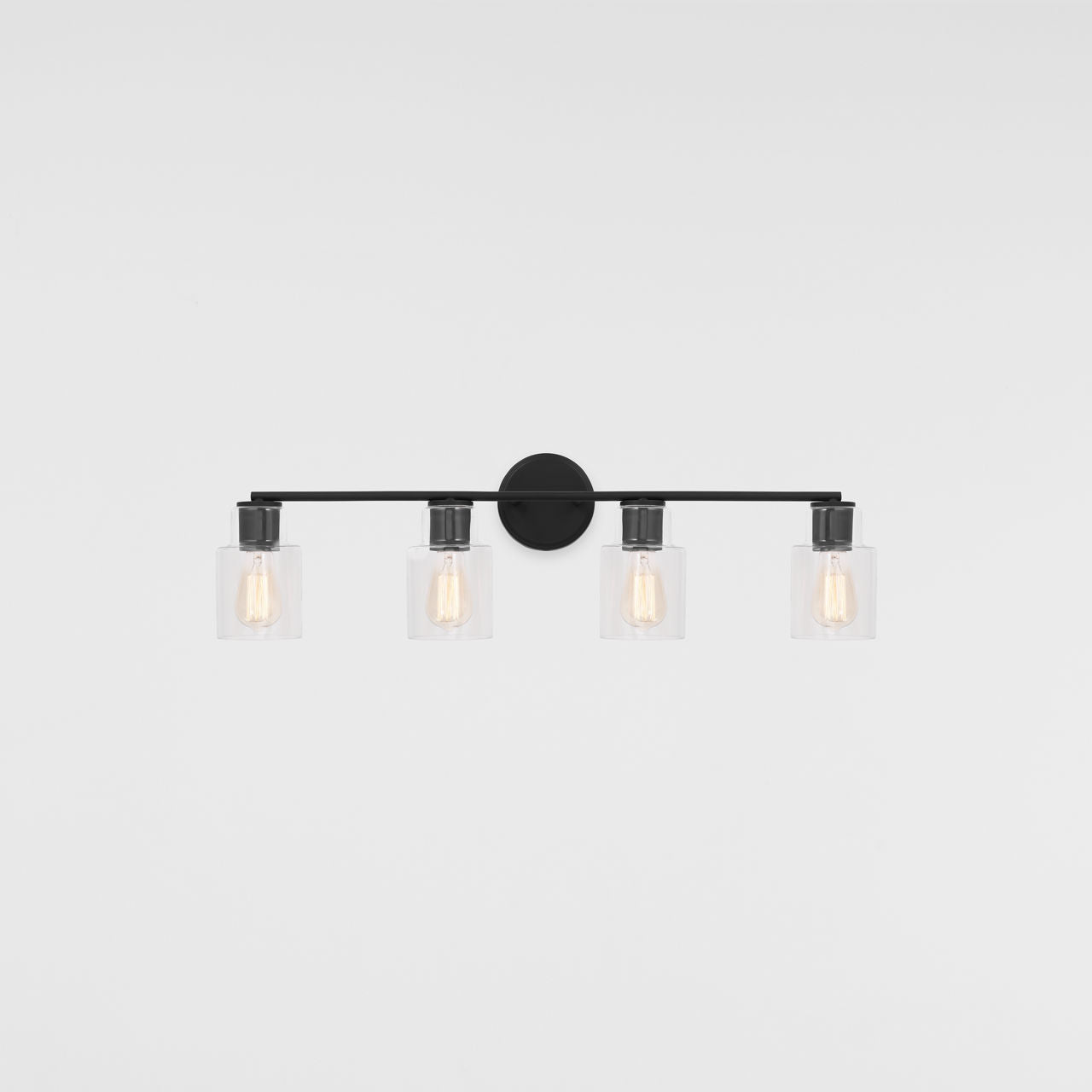 Sayward 4-Light Bath Sconce | Midnight Black Bulb(s) Included