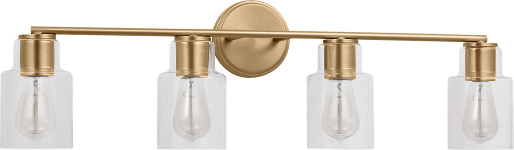 Sayward 4-Light Bath Sconce | Satin Brass Bulb(s) Not Included
