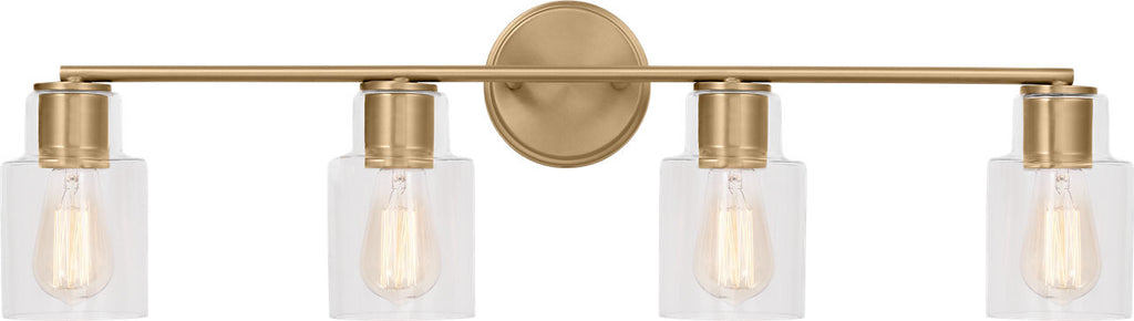 Sayward 4-Light Bath Sconce | Satin Brass Bulb(s) Not Included