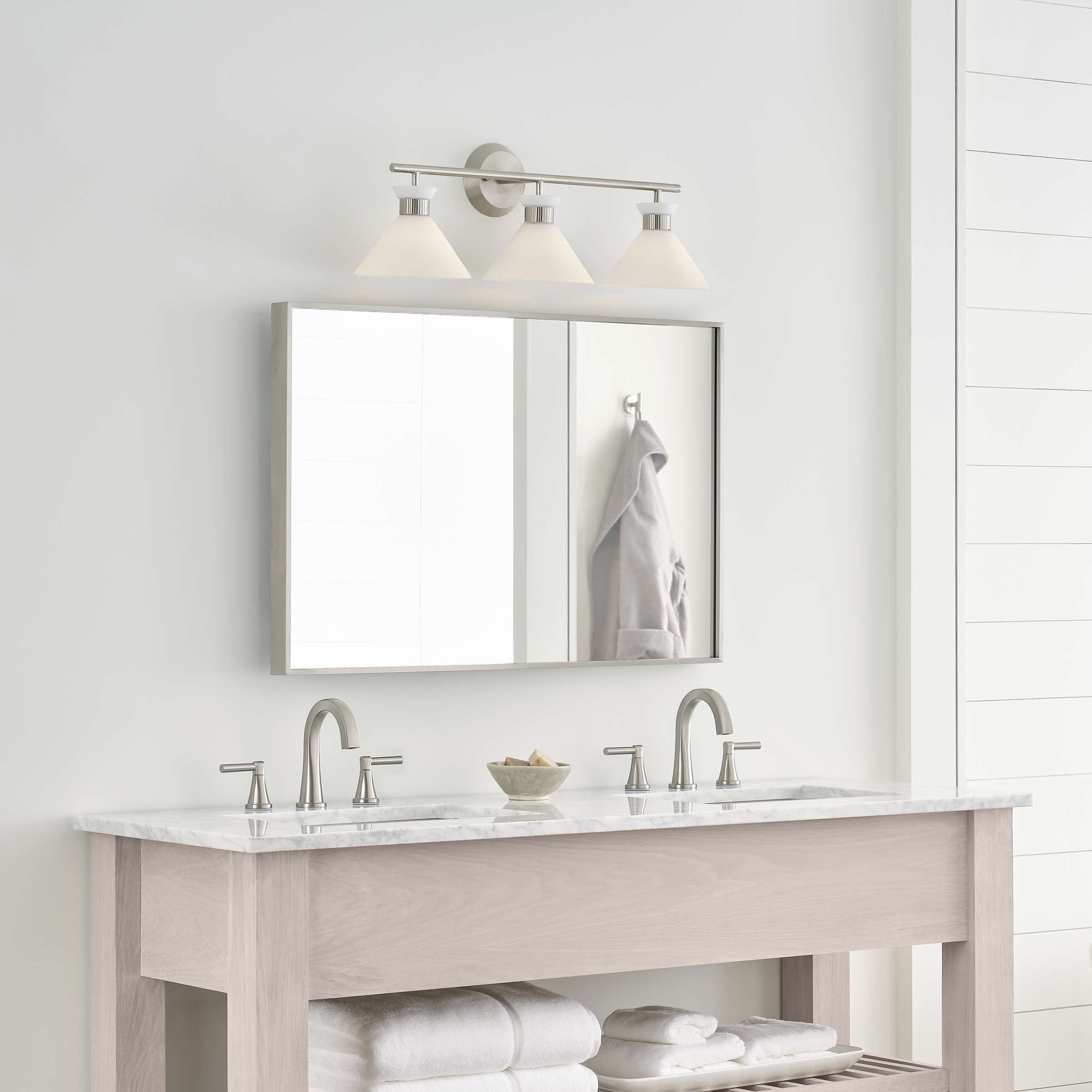 Belcarra 3 - Light Vanity Brushed Steel