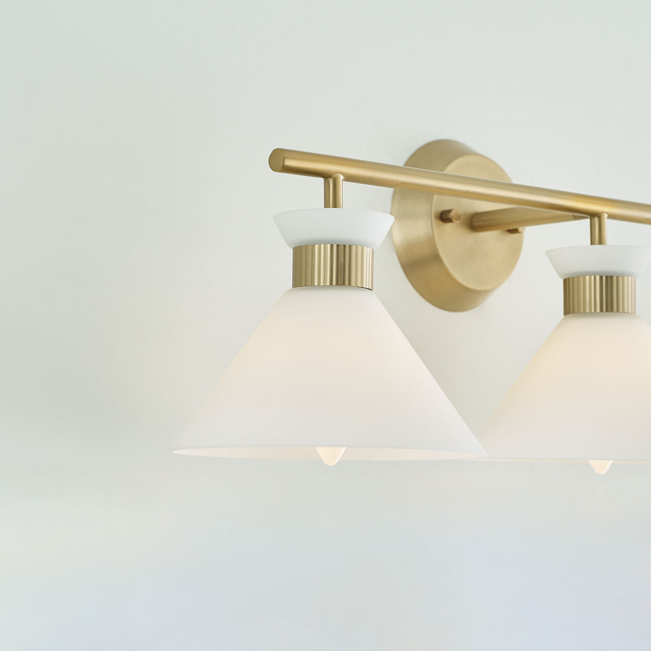 Belcarra 3 - Light Vanity Satin Brass