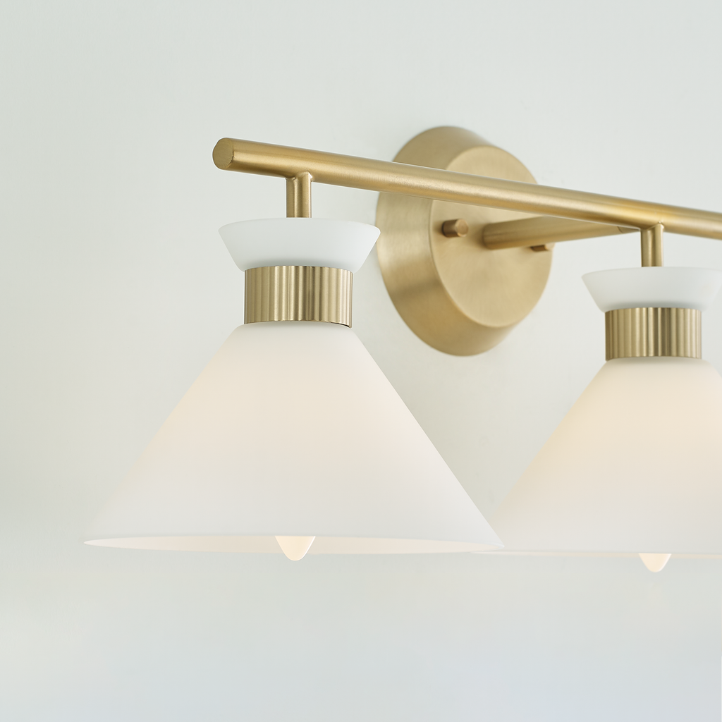 Belcarra 3 - Light Vanity Satin Brass
