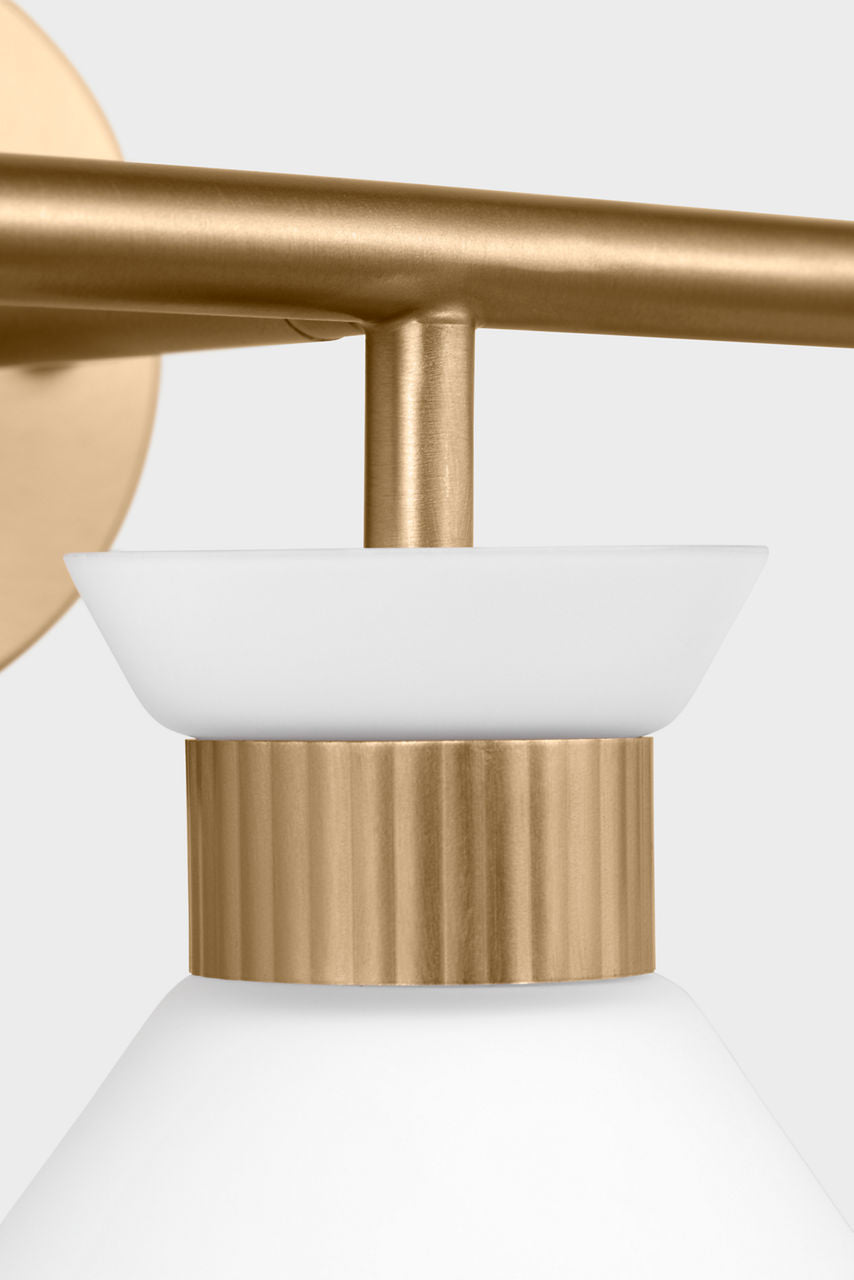 Belcarra 3 - Light Vanity Satin Brass