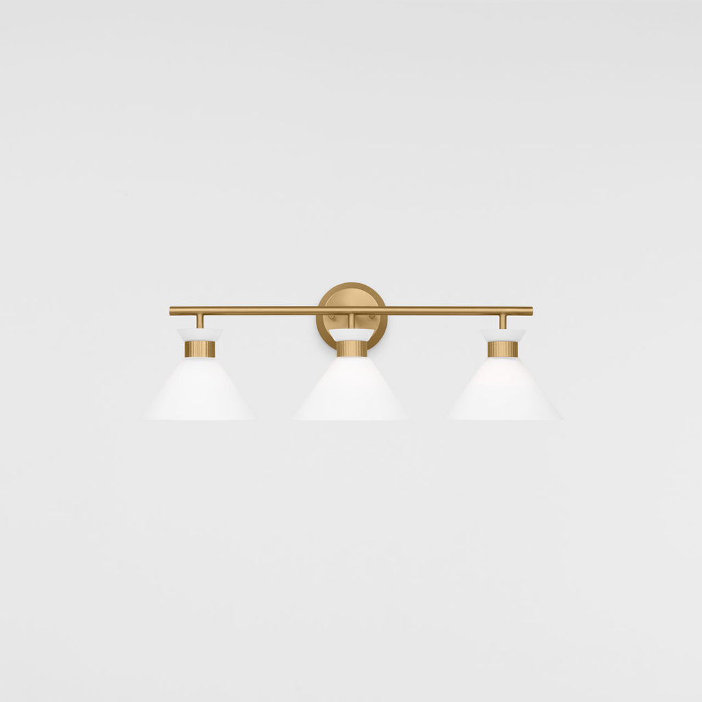 Belcarra 3 - Light Vanity Satin Brass