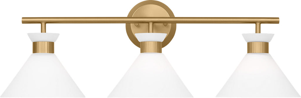 Belcarra 3 - Light Vanity Satin Brass