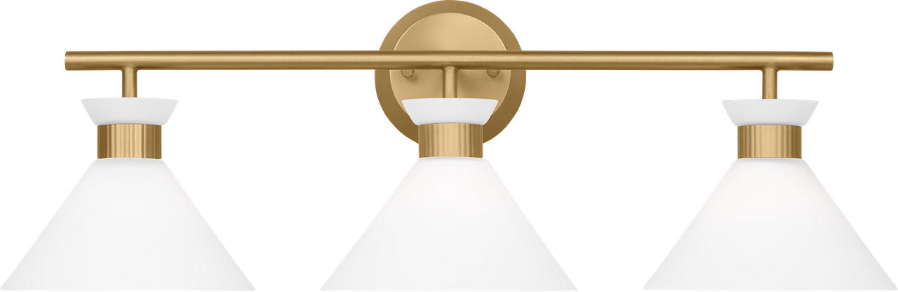 Belcarra 3 - Light Vanity Satin Brass