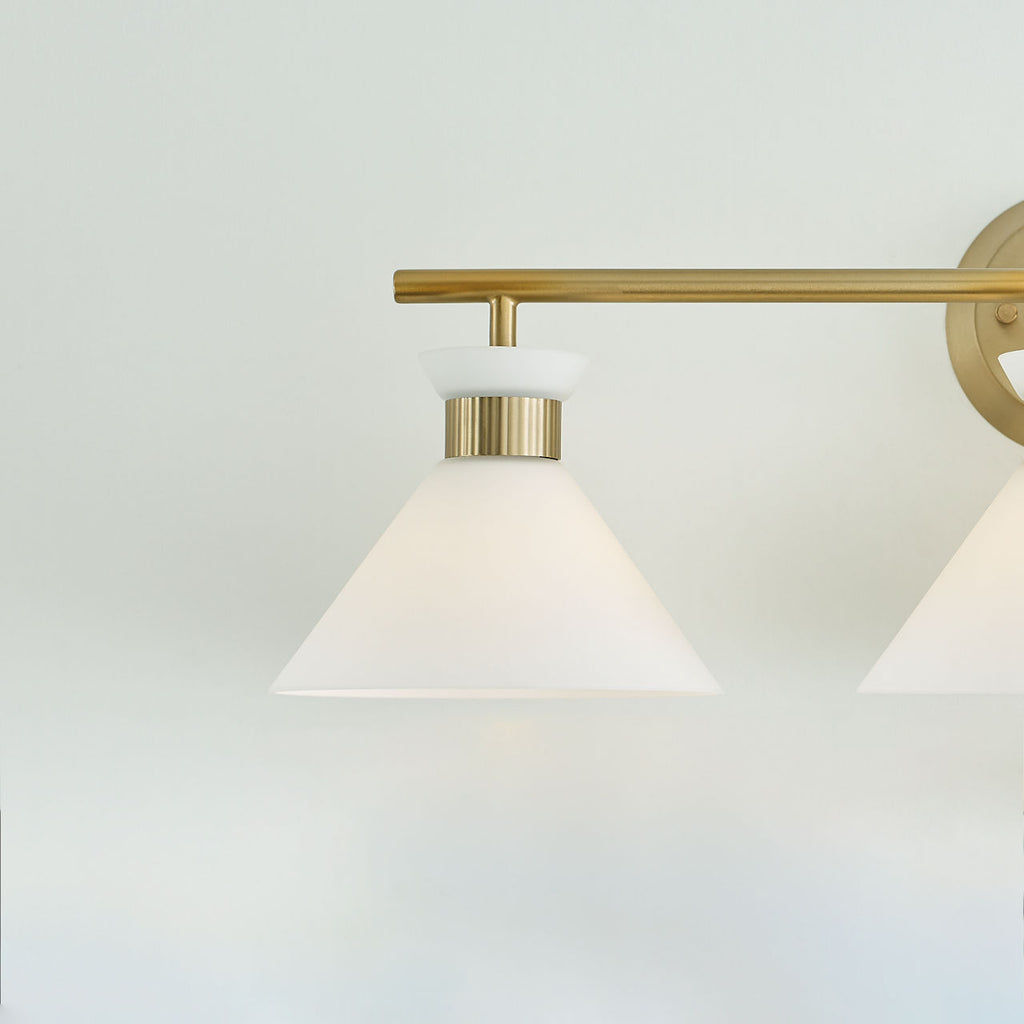 Belcarra 3 - Light Vanity Satin Brass
