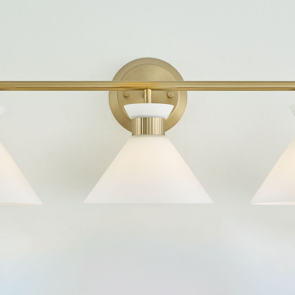 Belcarra 3 - Light Vanity Satin Brass