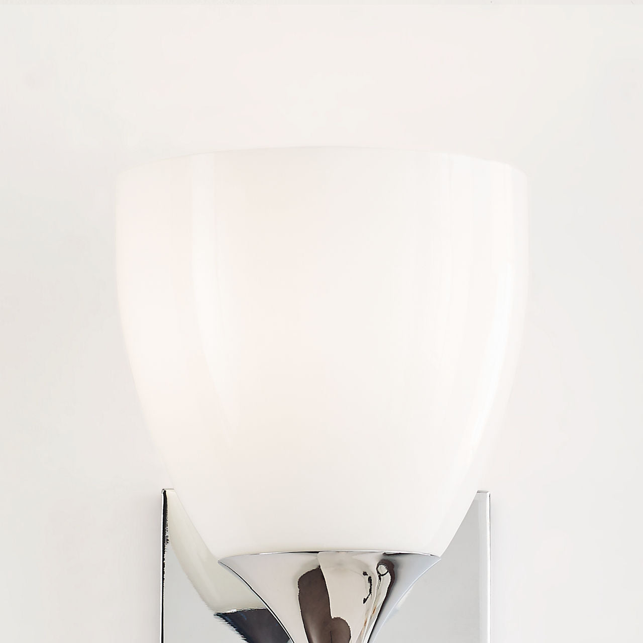 Toffino 1-Light Bath Sconce | Chrome | Milk Glass