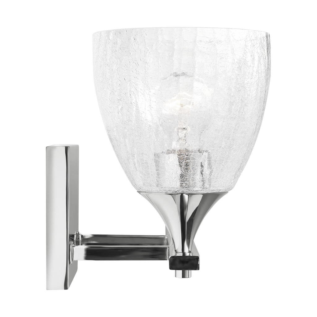 Toffino 2-Light Bath Sconce | Chrome | Clear Crackle Glass