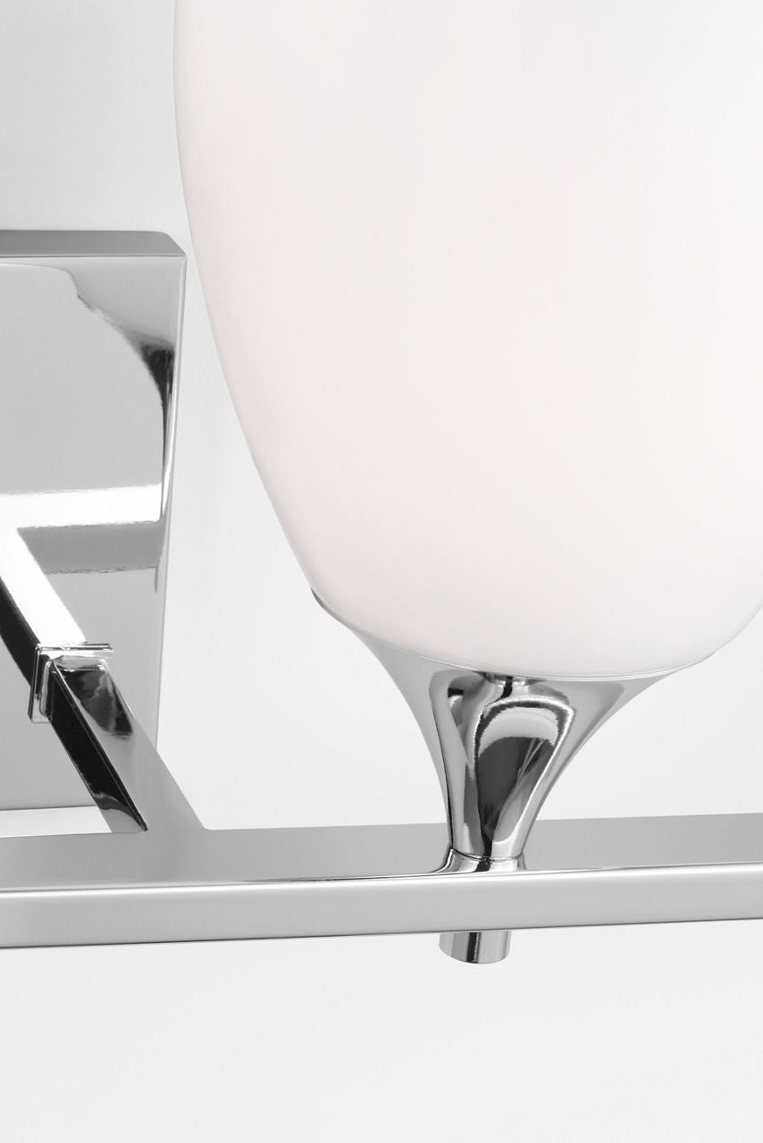 Toffino 4-Light Bath Sconce | Chrome | Milk Glass