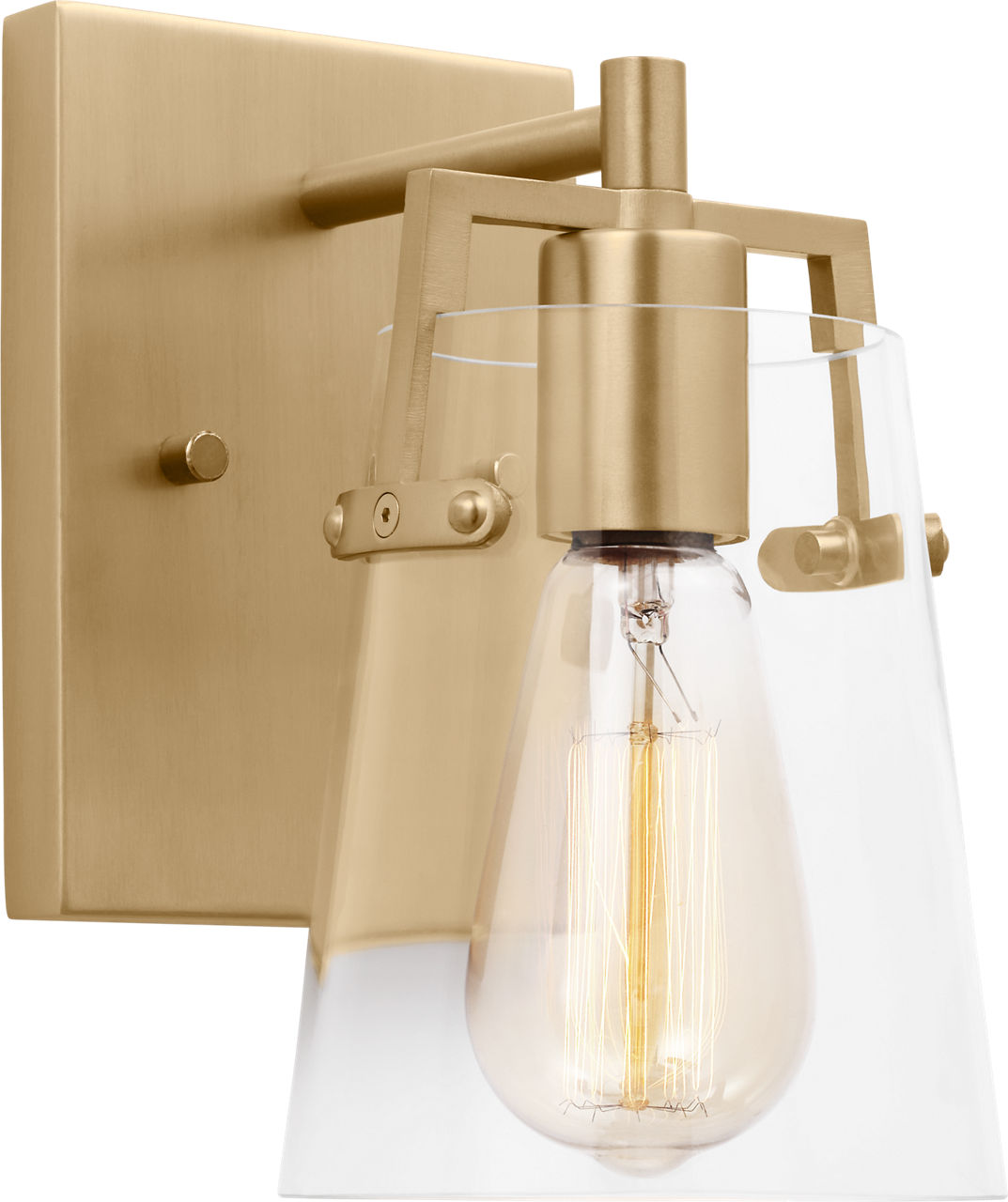 Crofton Small Sconce Satin Brass