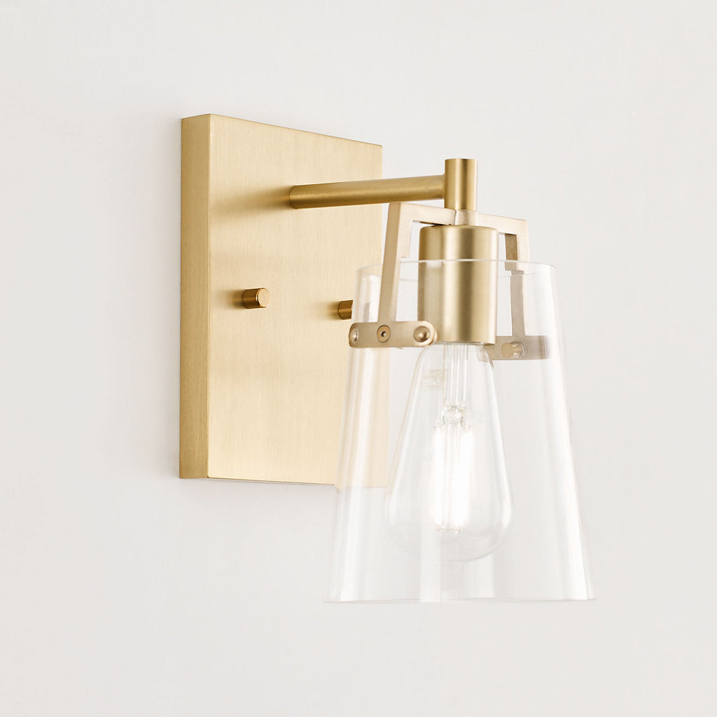Crofton Small Sconce Satin Brass