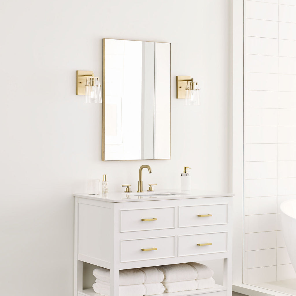 Crofton Small Sconce Satin Brass