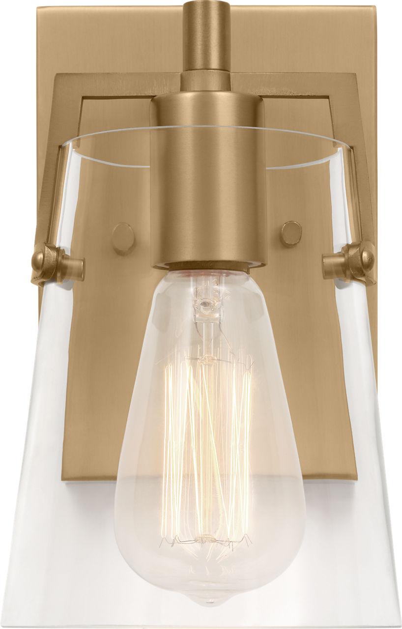 Crofton Small Sconce Satin Brass
