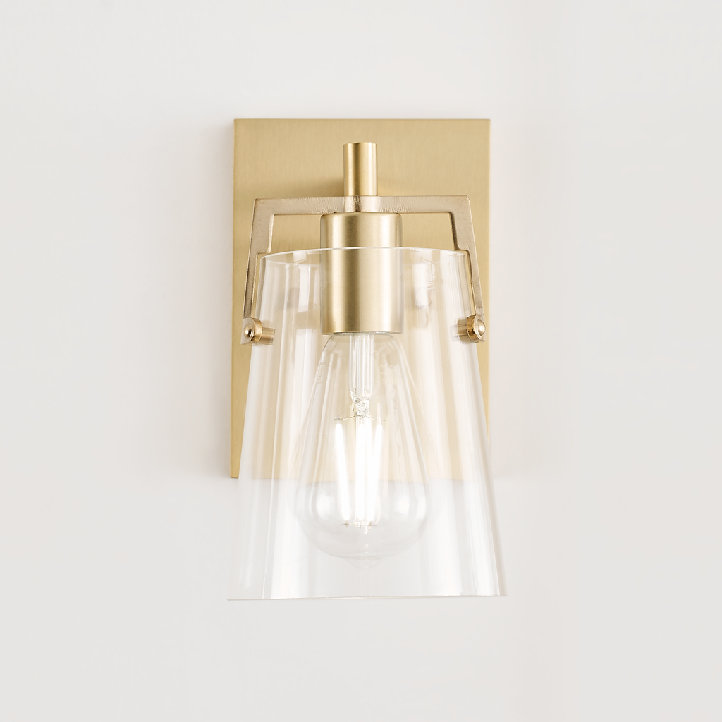 Crofton Small Sconce Satin Brass