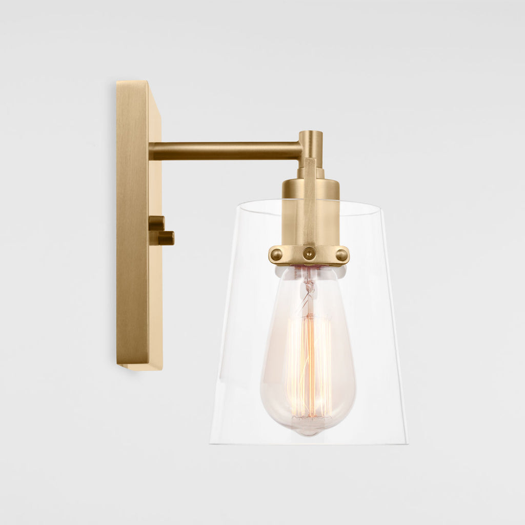 Crofton Small Sconce Satin Brass