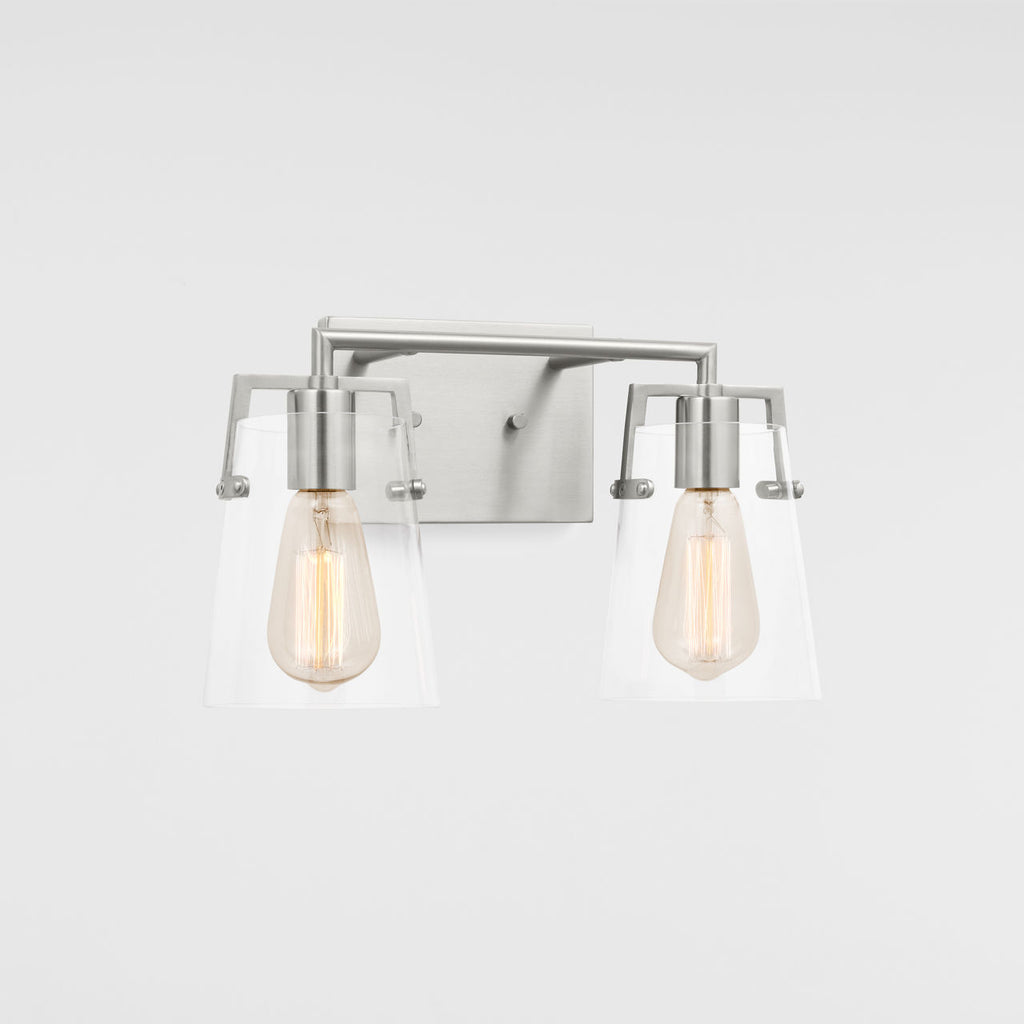 Crofton 2 - Light Vanity Brushed Nickel