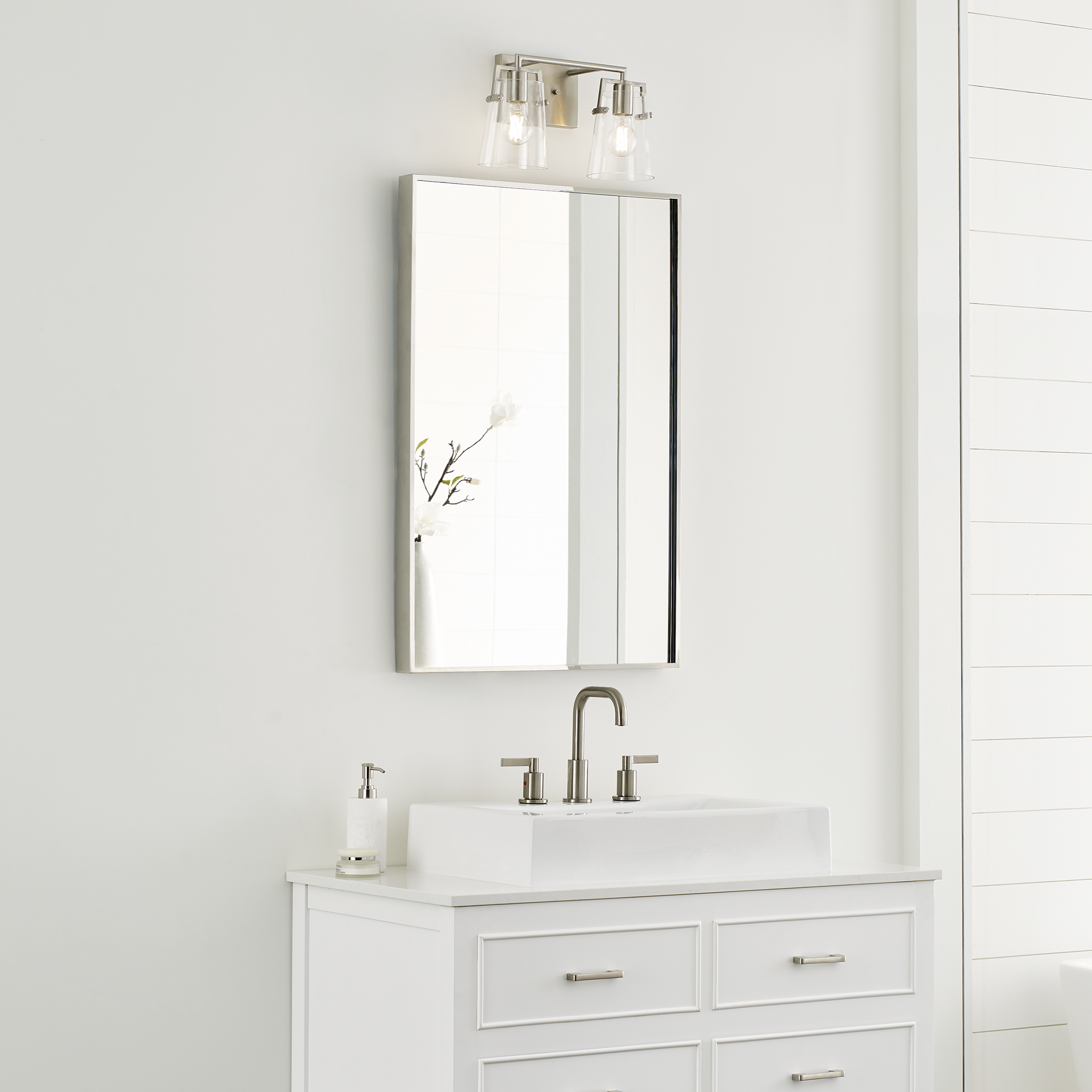 Crofton 2 - Light Vanity Brushed Nickel