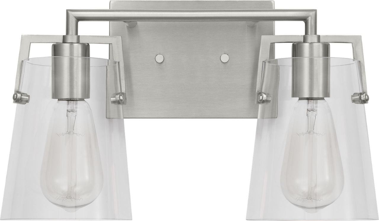 Crofton 2 - Light Vanity Brushed Nickel