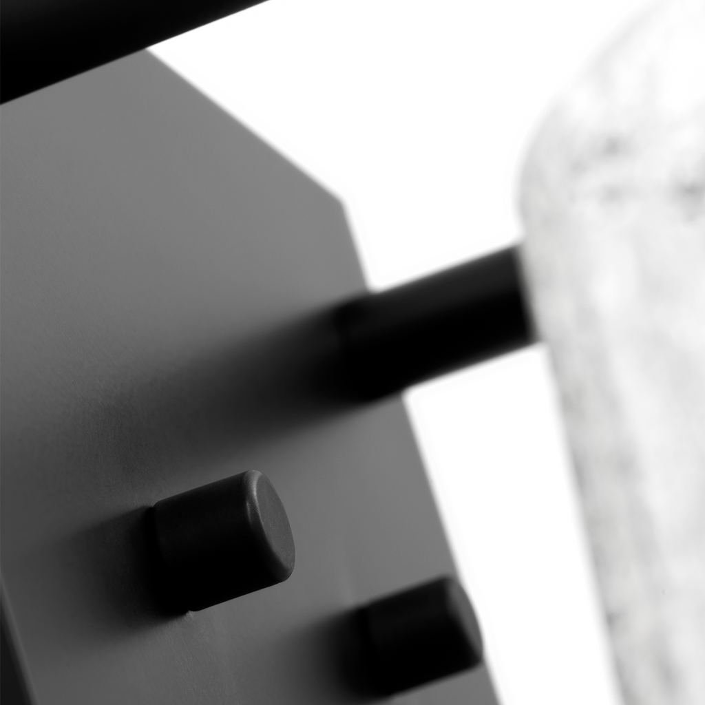 Crofton 2 - Light Vanity Midnight Black Clear Crackle Glass