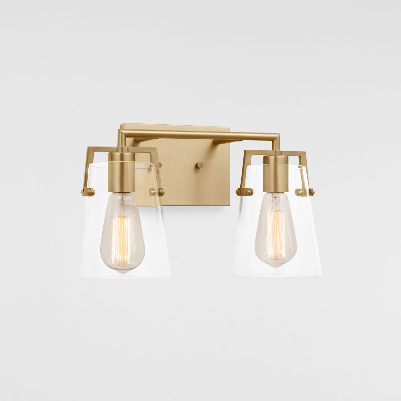 Crofton 2 - Light Vanity Satin Brass