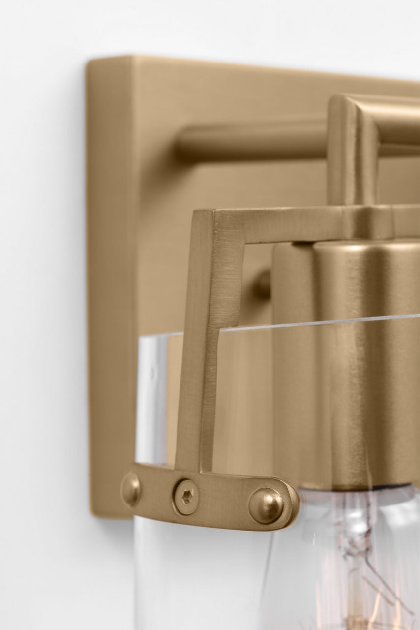 Crofton 2 - Light Vanity Satin Brass