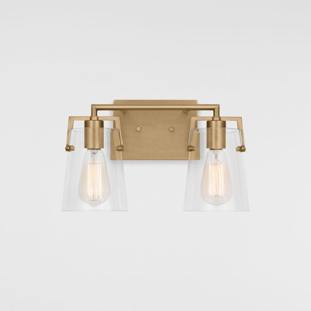 Crofton 2 - Light Vanity Satin Brass